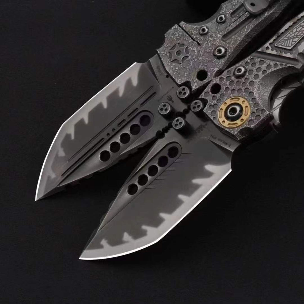 New Z-Wear Steel Blade T4C Handle Folding Knife VTF184