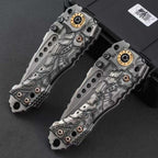 10" New CNC Large Z-Wear Steel Blade T4C Handle Camping Folding Tool VTF60