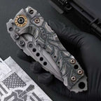 10" New CNC Large Z-Wear Steel Blade T4C Handle Camping Folding Tool VTF60