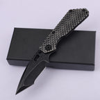 8'' New Mirror Light D2 Blade Full Full T4C Titanium Handle  Folding Camping Tool DF174