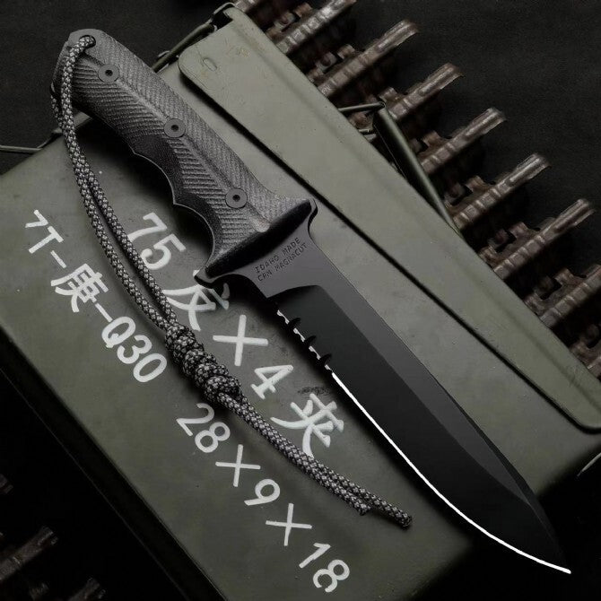 New CPM-magnacut Fixed Blade Linen Handle Collection  Knife VTH118