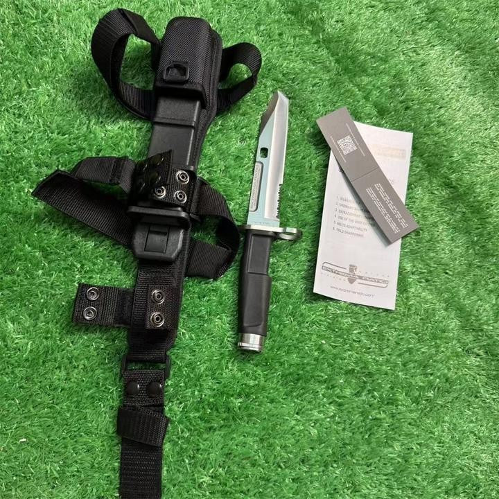 New N690 Steel Fixed Blade FORPRENE Handle Collection CampingKnifeVTH15B