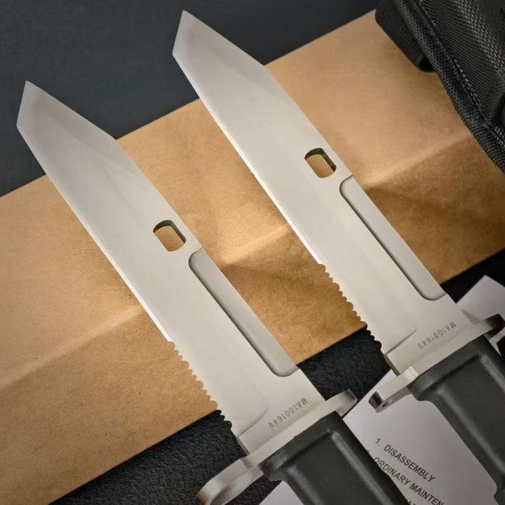 New N690 Steel Fixed Blade FORPRENE Handle Collection CampingKnifeVTH15B