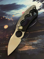 New Manual Folding Tool D2 Steel Blade T4C Alloy + G10 Handle PocketTool