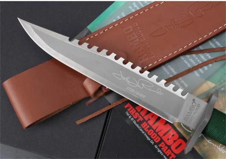 New Rambo 1/2 Hand Signed Version Camping Knife VTH38