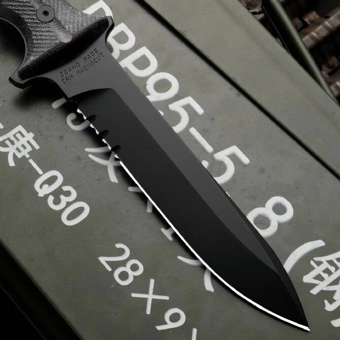 New CPM-magnacut Fixed Blade Linen Handle Collection  Knife VTH118