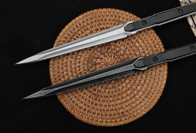 New DoubleEdge 440C Blade AluminumHandle Tactics Boot Dagger Hunting Knife VTH68