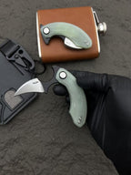3'' New Mini 14C28N Steel Blade G10 Handle OutdoorEDCPocket Folding Tool VTF33