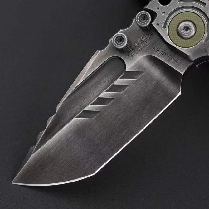 9" New CNC Large Z-Wear Steel Blade T4C Handle Folding Knife VTF101