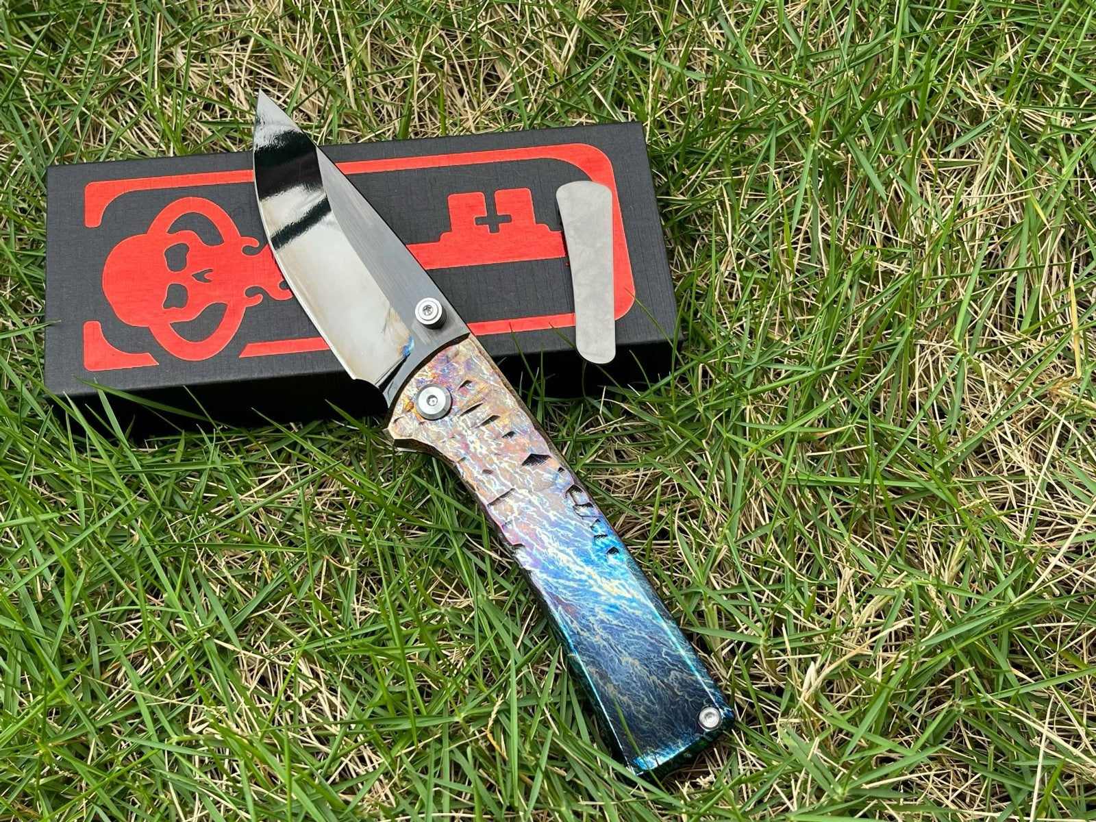 7'' New Folding Knife M390 Blade Full T4C Titanium Handle e Camping Knife VTF95B