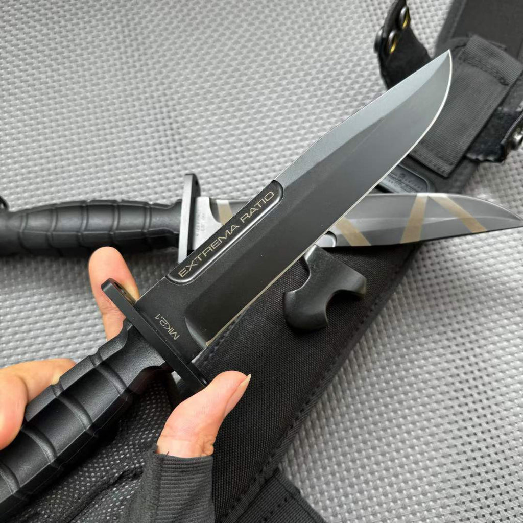 12'' New CNC N690 Steels Blade Nylon Handle Camping Knife VTH36