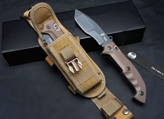 12" New Large N690 Blade Survival Nylon Fiber Glass Handle Folding Knife VTF500