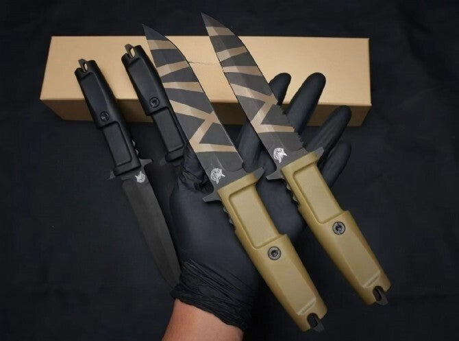 11'' New N690 Steel Blade FORPRENE Handle Camping Knife VTH96