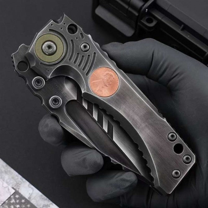 9" New CNC Large Z-Wear Steel Blade T4C Handle Folding Knife VTF101