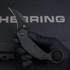7''New Fast Opening N690 Blade Fiberglass Handle Folding Karambit Claw Tool C08