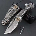 10" New CNC Large Z-Wear Steel Blade T4C Handle Camping Folding Tool VTF60