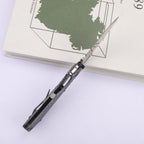 8'' New Mirror Light D2 Blade Full Full T4C Titanium Handle  Folding Camping Tool DF174