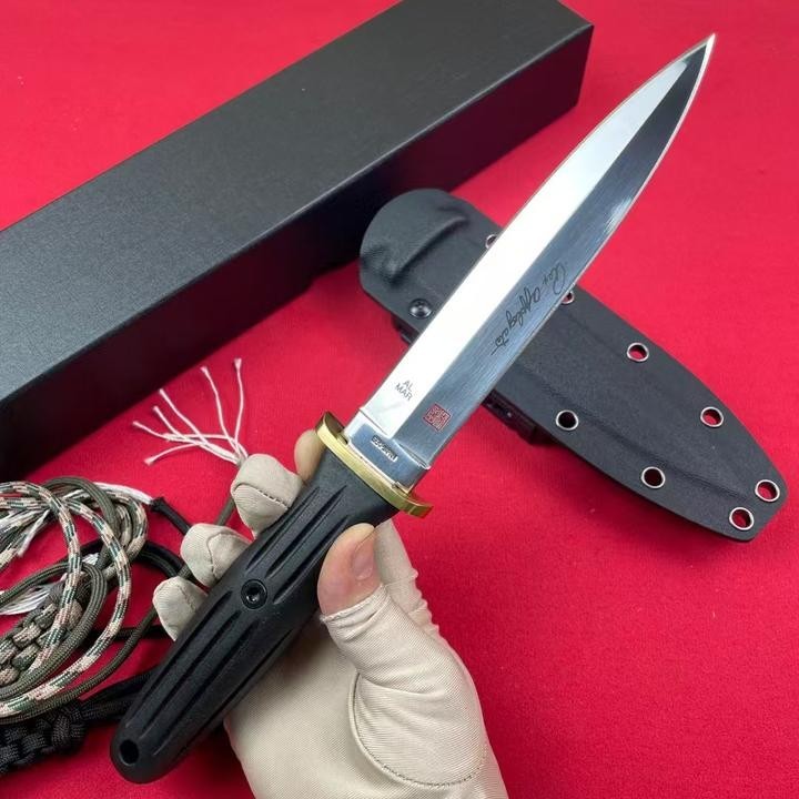 11'' New Double Edge 440 Blade ABS Handle Camping Hunting Knife VTH95