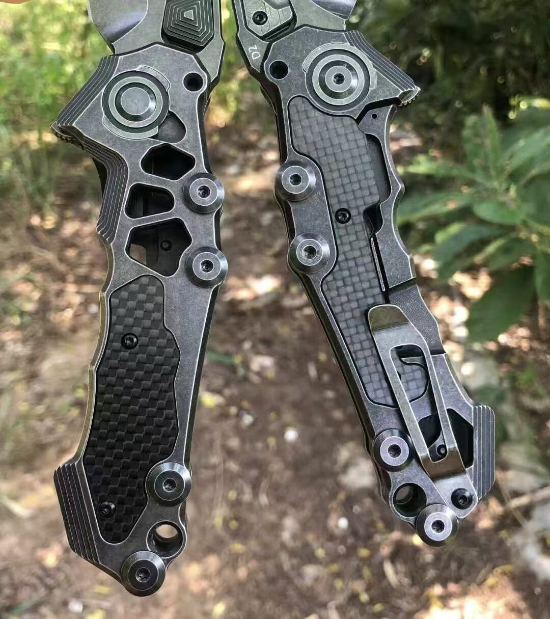 9'' New D2 Blade Steel Handle Camping Folding Knife DF29