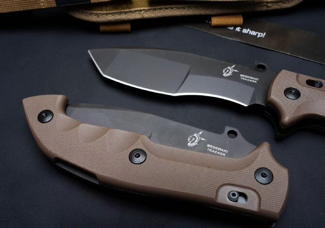 12" New Large N690 Blade Survival Nylon Fiber Glass Handle Folding Knife VTF500