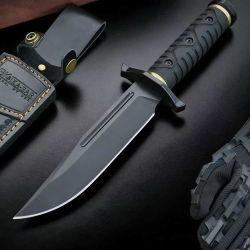 1095Cro-Van Fixed Blade Rubber handle Full Tang Collection Knife VTH184