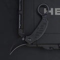 7''New Fast Opening N690 Blade Fiberglass Handle Folding Karambit Claw Knife C08