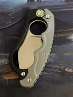 New Manual Folding Tool D2 Steel Blade T4C Alloy + G10 Handle PocketTool