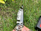 7'' New Folding Tool M390 Blade Full T4C Titanium Handle e Camping Tool VTF95B
