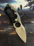 New Manual Folding Tool D2 Steel Blade T4C Alloy + G10 Handle PocketTool
