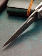 8'' New  Opening Shell Handle VG10 Damascus Blade Pocket Folding Tool VTF45