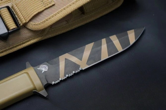 11'' New N690 Steel Blade FORPRENE Handle Camping Knife VTH96