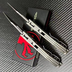 8.5'' New Stone Wash M390 Blade Full T4C Titanium Handle  Folding Tool VTF64