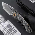 10" New CNC Large Z-Wear Steel Blade T4C Handle Camping Folding Tool VTF60