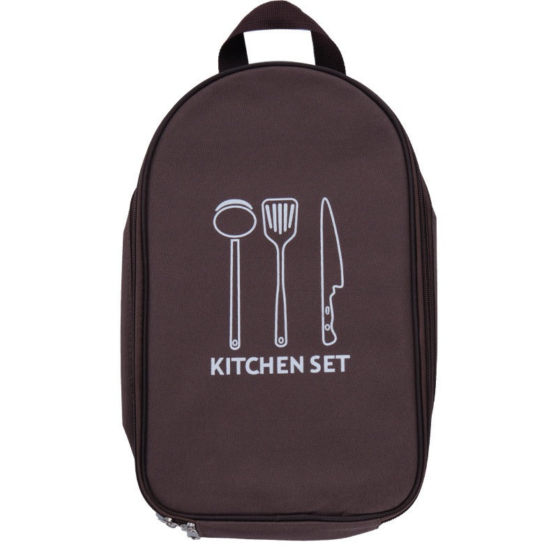 304 Stainless Steel Outdoor Cookware Set — 11-Piece Camping Kitchen Kit