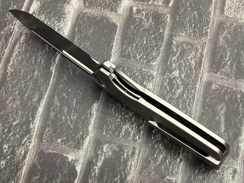 TwoSun TS490 Folding Knife – 14C28N Blade Titanium Handle