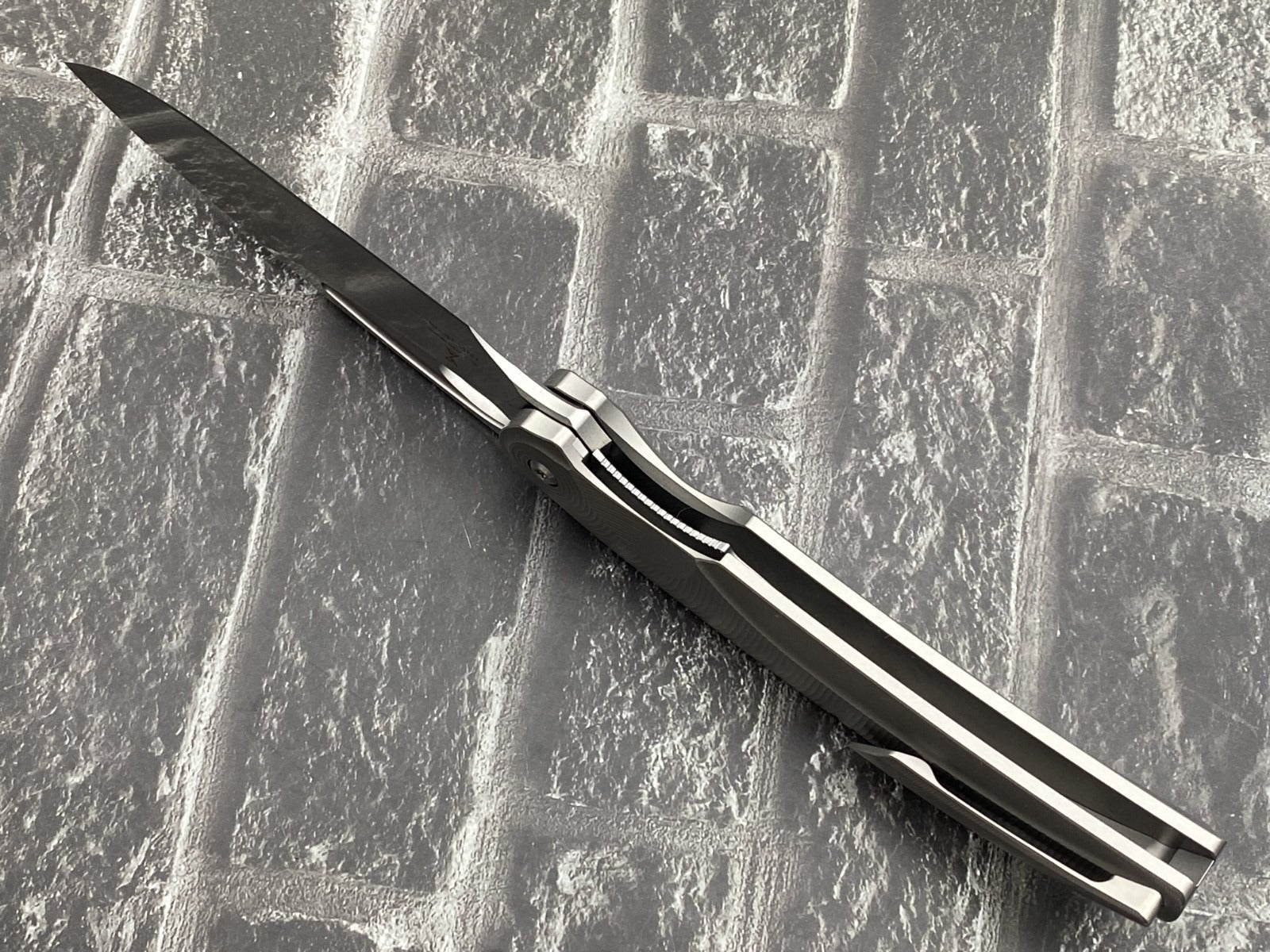TwoSun TS455 Folding Knife – 14C28N Blade TC4 Titanium Handle