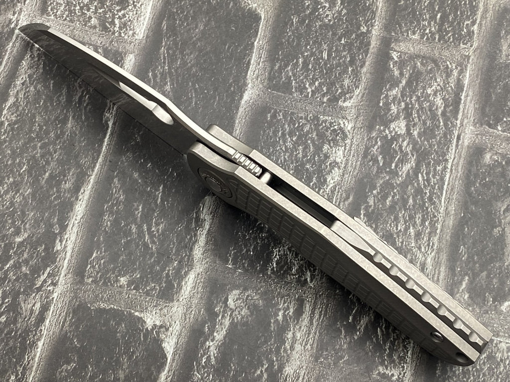 Twosun TS559 Titanium Folding Knife – 14C28N Stonewash Blade