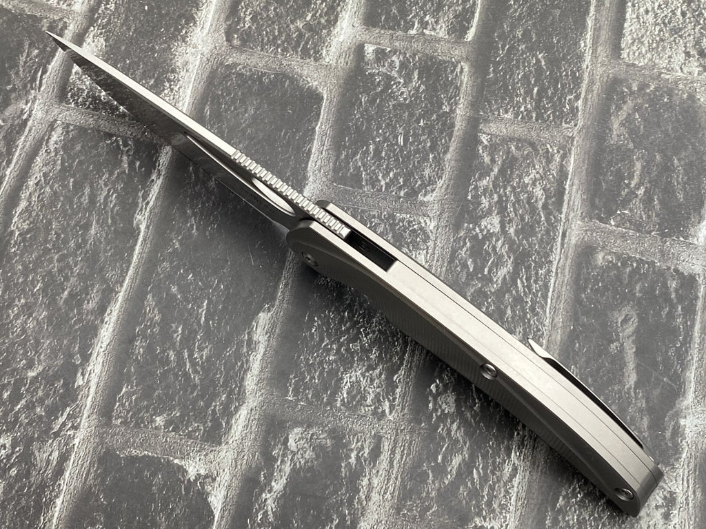 TwoSun TS455 Folding Knife – 14C28N Blade TC4 Titanium Handle