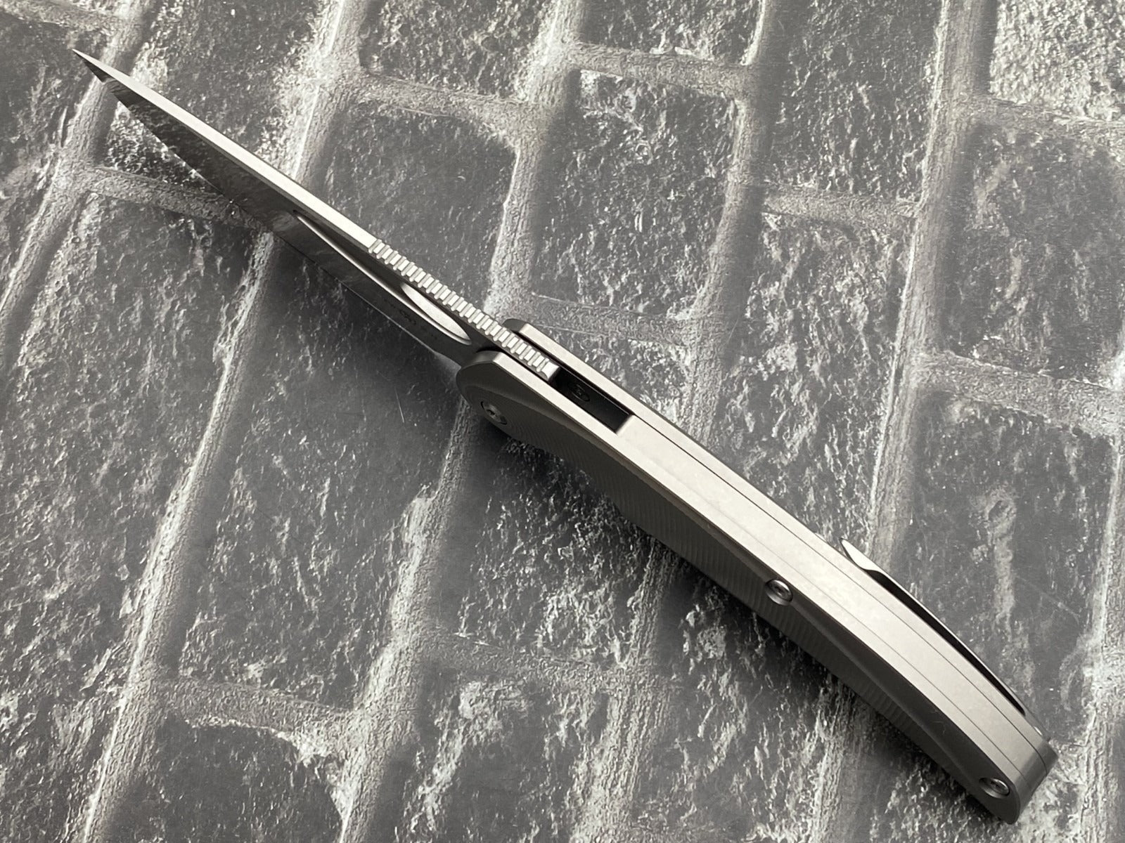 TwoSun TS455 Folding Knife – 14C28N Blade TC4 Titanium Handle