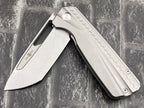 TwoSun TS490 Folding Knife – 14C28N Blade Titanium Handle