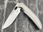 TwoSun TS455 Folding Knife – 14C28N Blade TC4 Titanium Handle