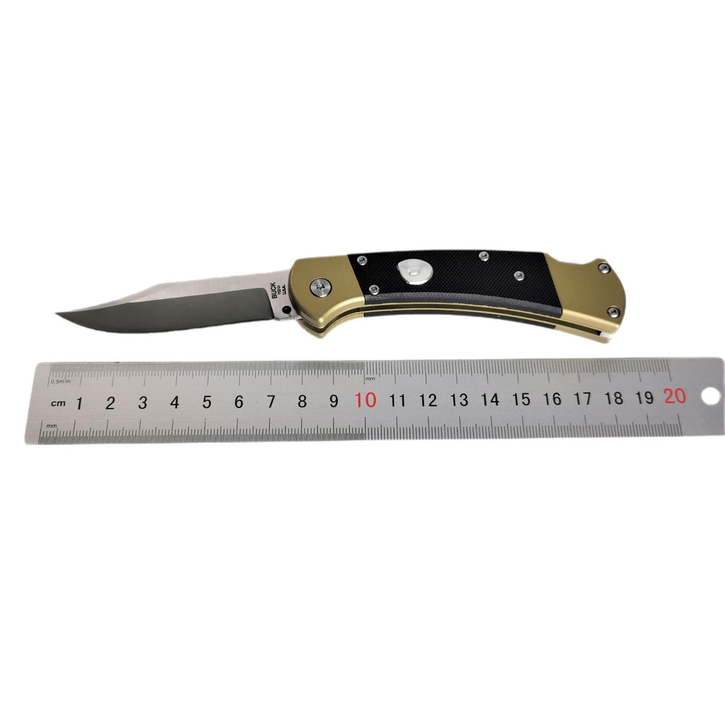 7'' New 440C Blade Wood Handle Back Lock Folding Pocket Knife VTF112