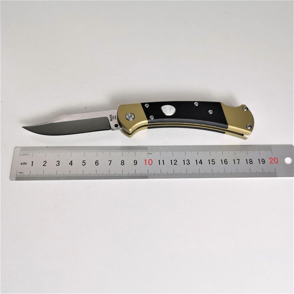 7'' New 440C Blade Wood Handle Back Lock Folding Pocket Knife VTF112