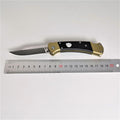 7'' New 440C Blade Wood Handle Back Lock Folding Pocket Knife VTF112