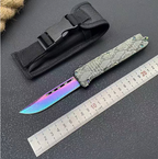 Rainbow Troodon Tool – 440 Steel | Zinc Alloy Snake-Pattern Handle | Nylon Sheath