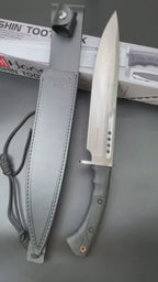 19'' New 7Cr13MoV High-Chrome Steel Blade TPR Handle Camping s Hunting Tool UC3394