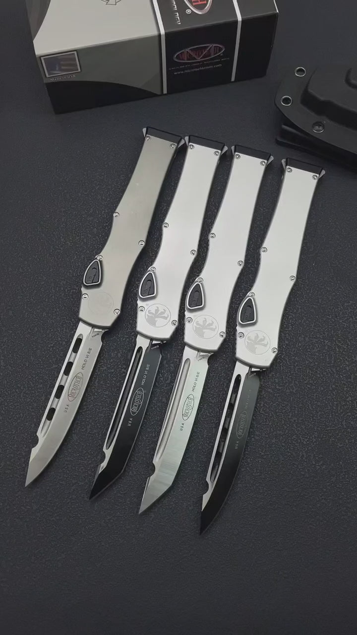 Halo VI Single-Action OTF Automatic Knife - ELMAX Blade, Aluminum Handle (26.8cm)