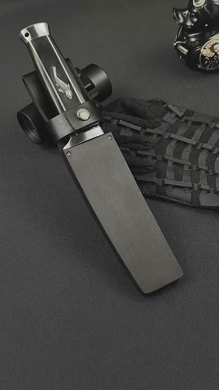10'' New AUS-10 Steel Blade Ebony Handle Camping Hunting Knife