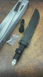 19'' New 7Cr13MoV High-Chrome Steel Blade Nylon Fiberglass Handle Camping s Hunting Tool UC2629