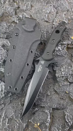 Abaniko Fixed Blade Tactical Knife – 9CR15MOV Steel G10 Handle